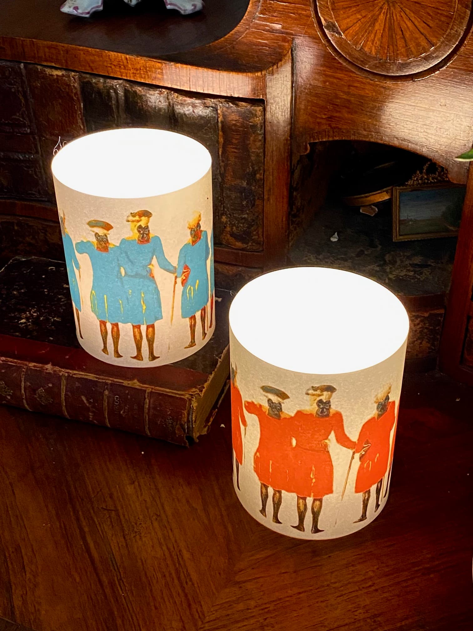 Colourful ‘Marquis’ table candle holders, view 2