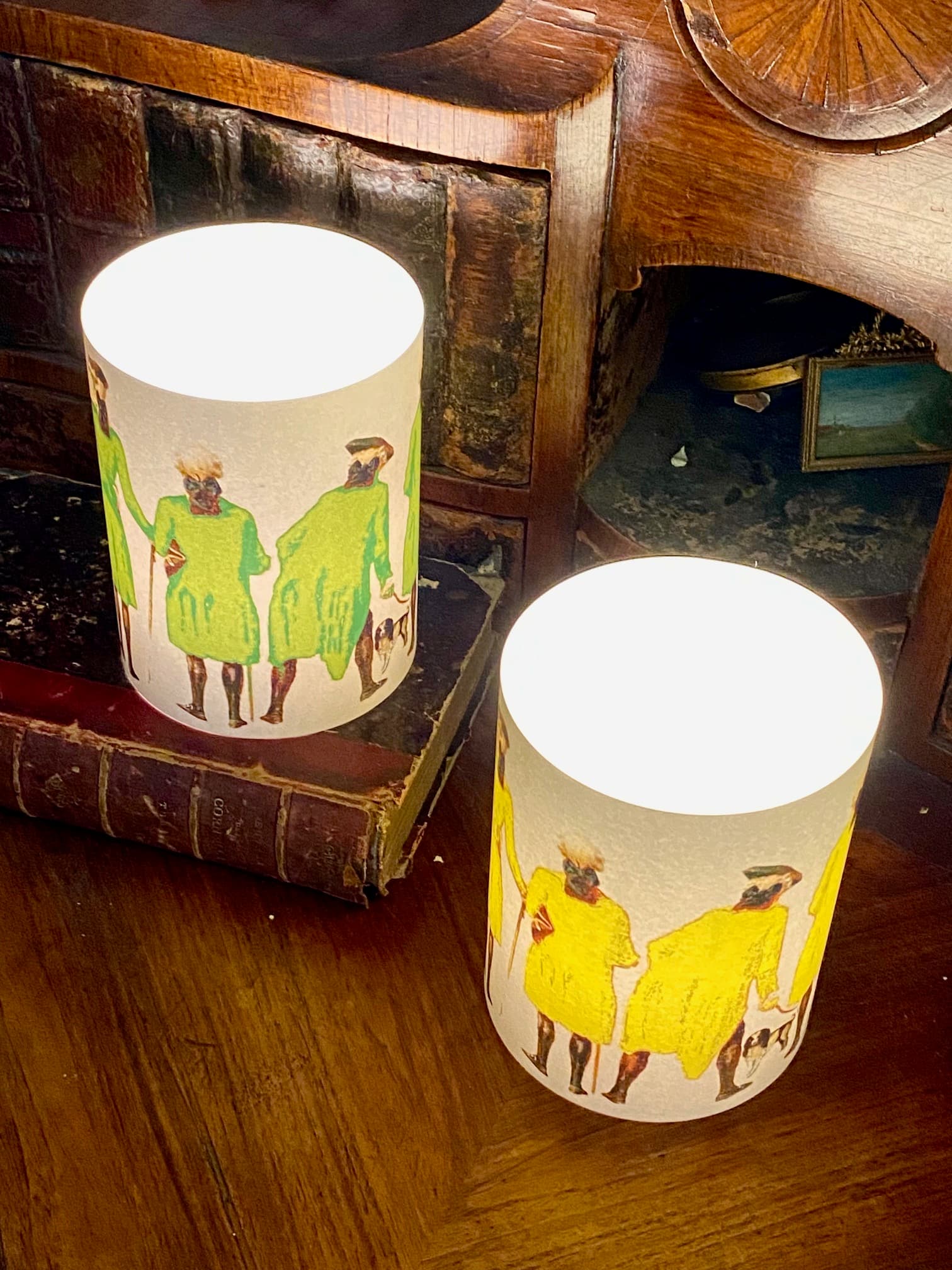Colourful ‘Marquis’ table candle holders, view 3