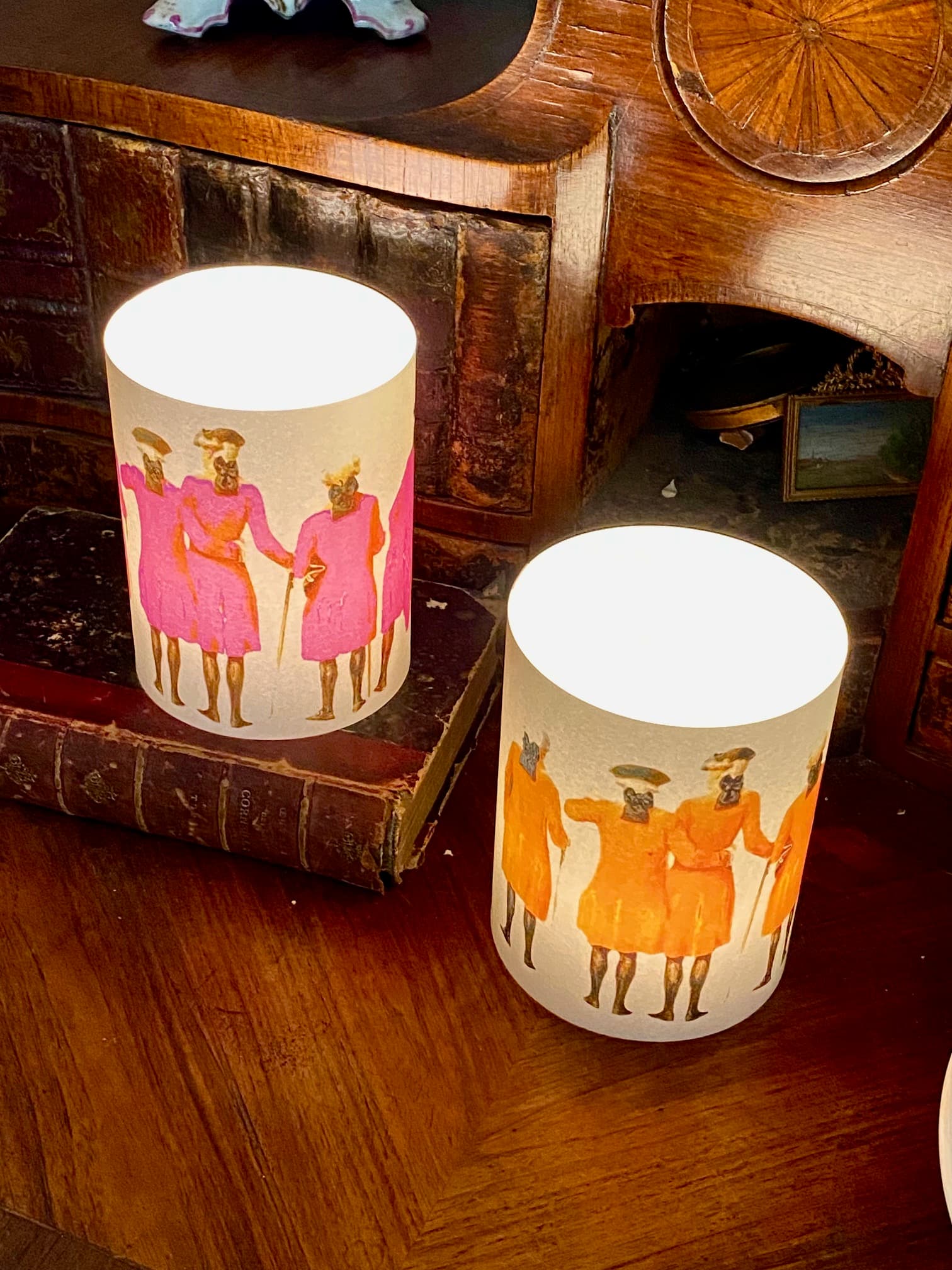 Colourful ‘Marquis’ table candle holders, view 4