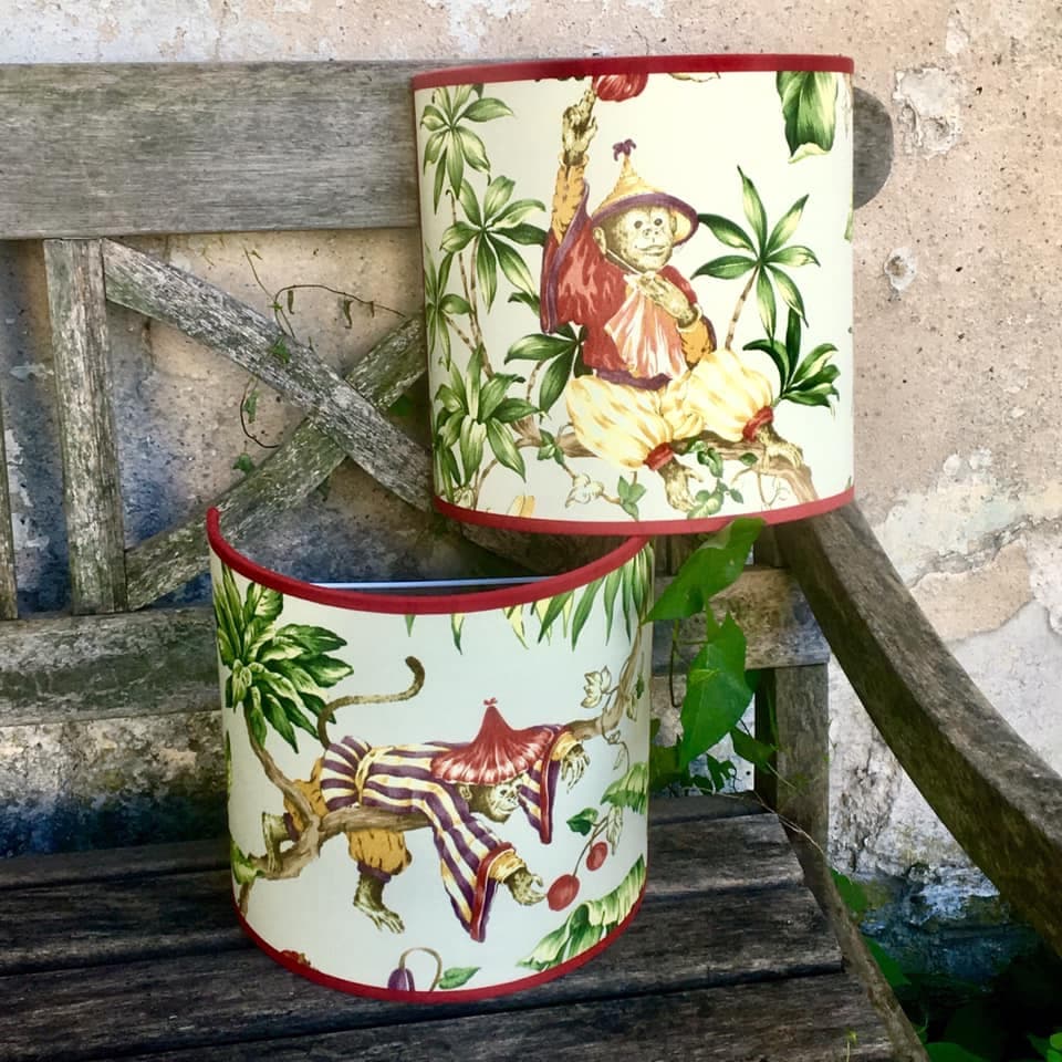 Applique demi-lune thème singes