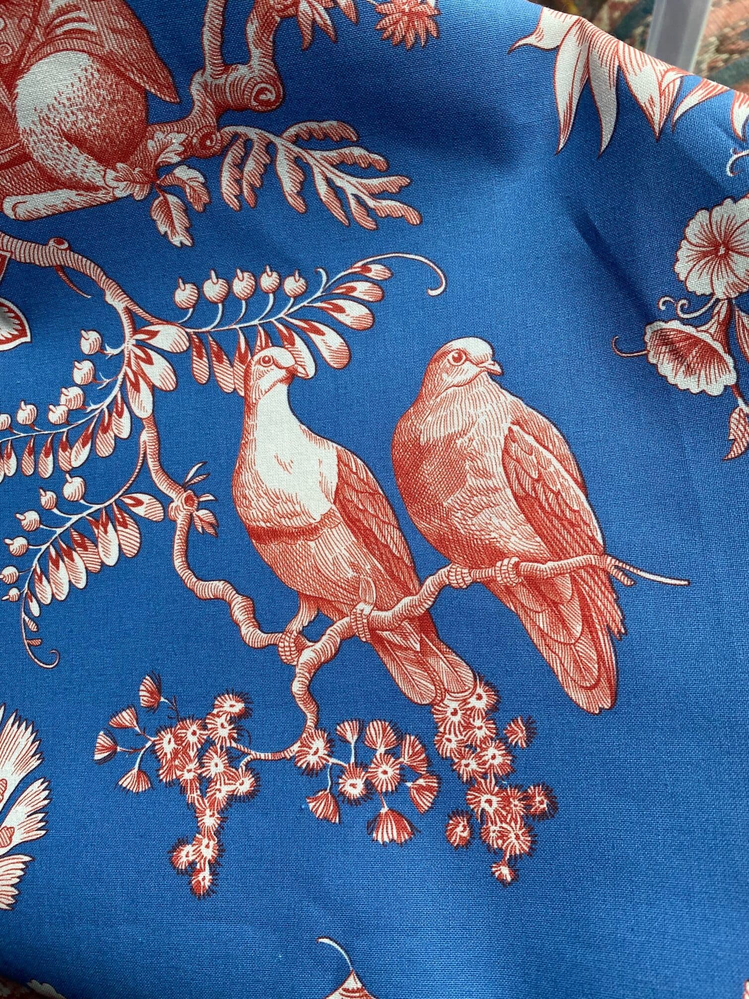 Toile de Jouy fabric ‘ouistitis et compagnie’ by Pierre Frey, view 8