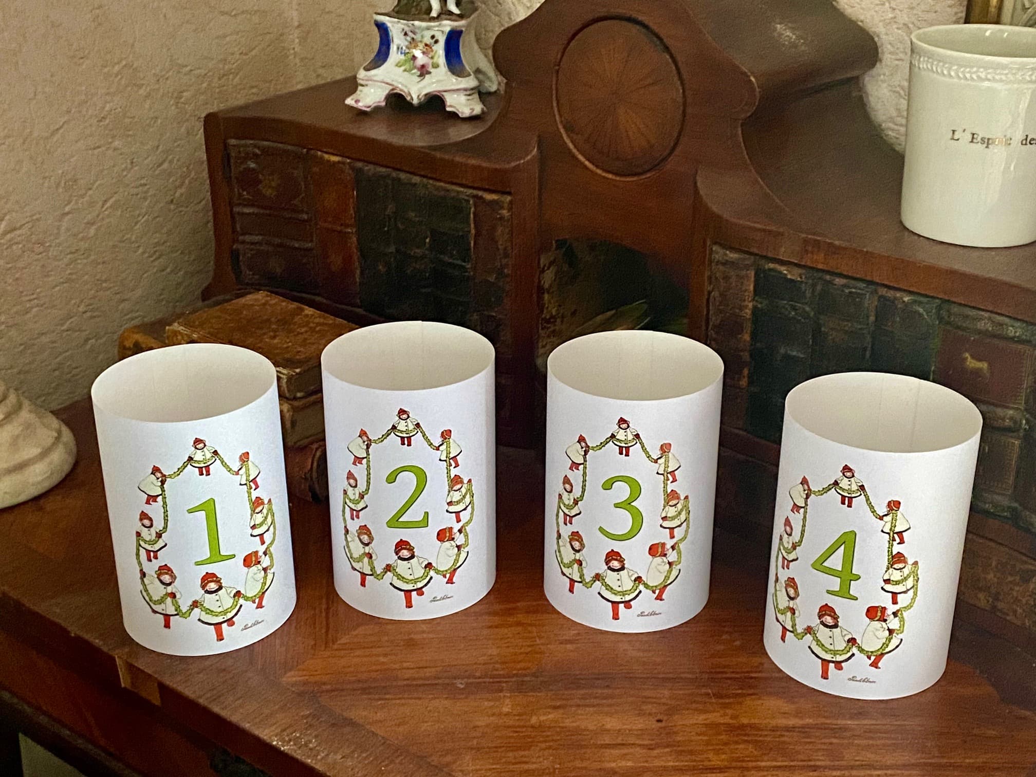 Advent candle holders, view 4