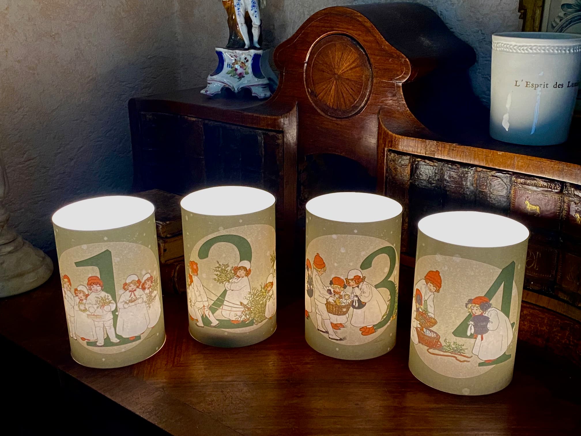 Advent candle holders, view 6