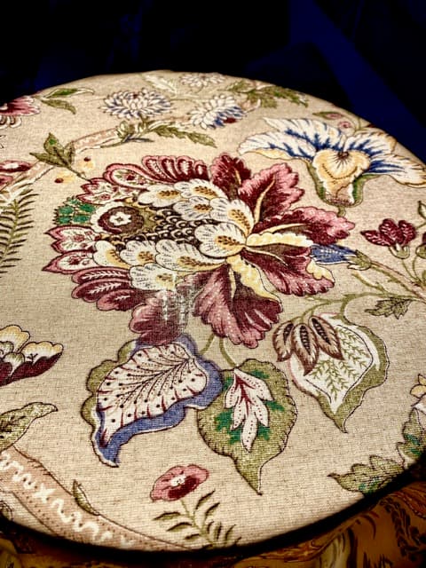 Floral Indian print on a beige background, view 6