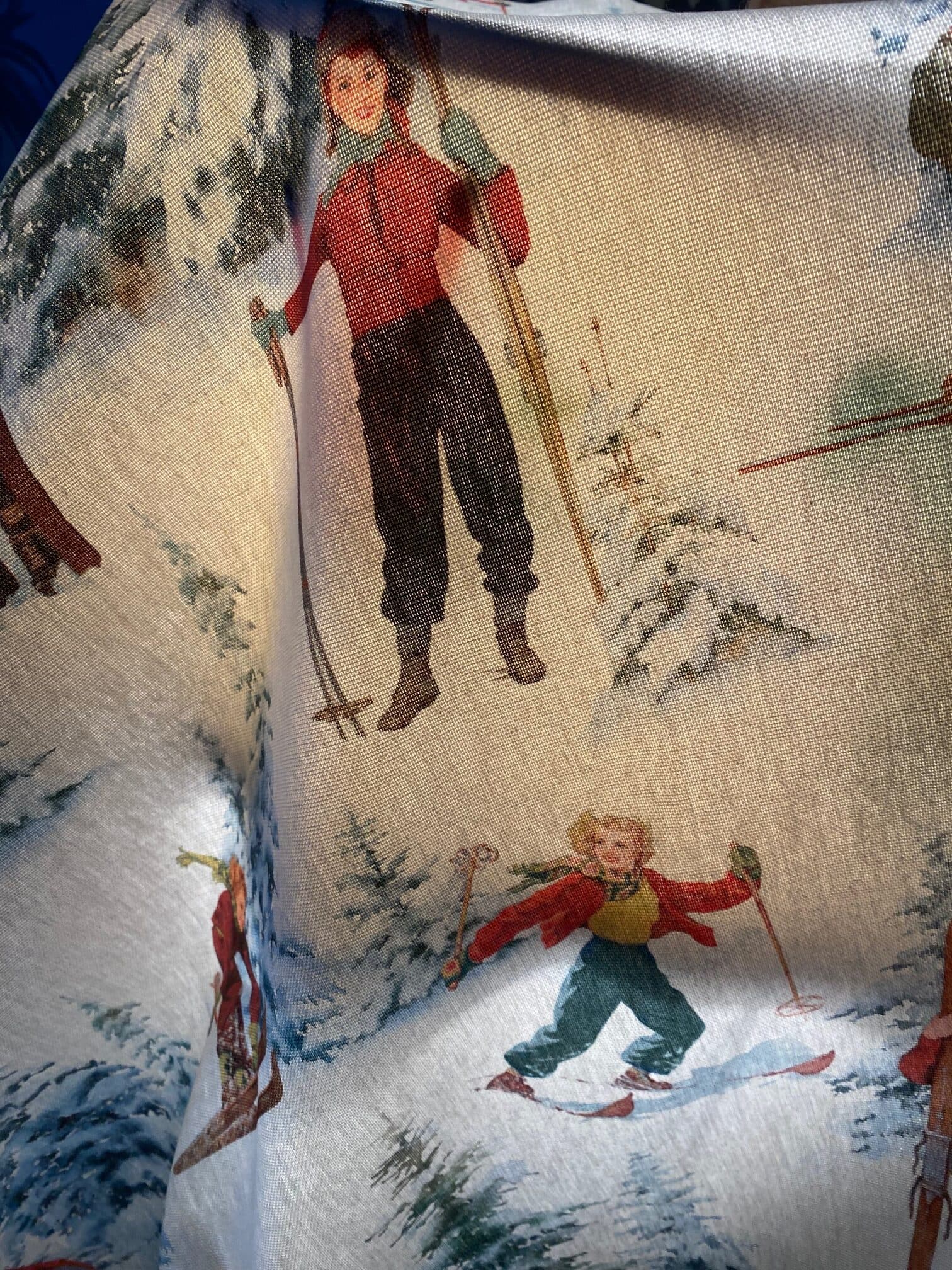 vintage ski fabric, view 5