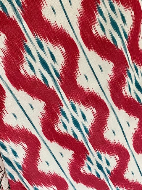 Toile multicolore façon Ikat