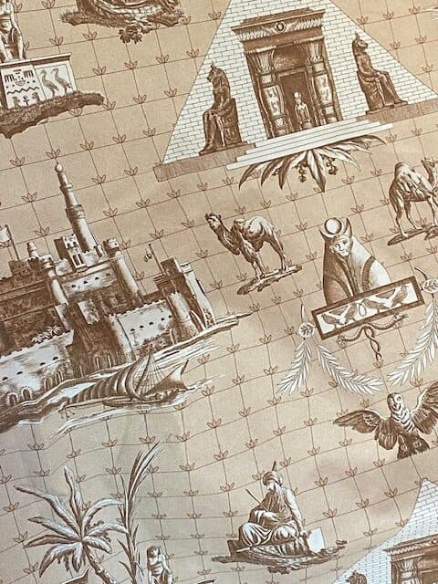 Tissu "Monuments d'Egypte" Braquenié