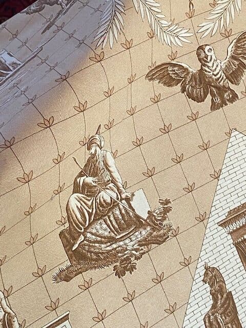 ‘Monuments d’Egypte’ fabric by Braquenié, view 3