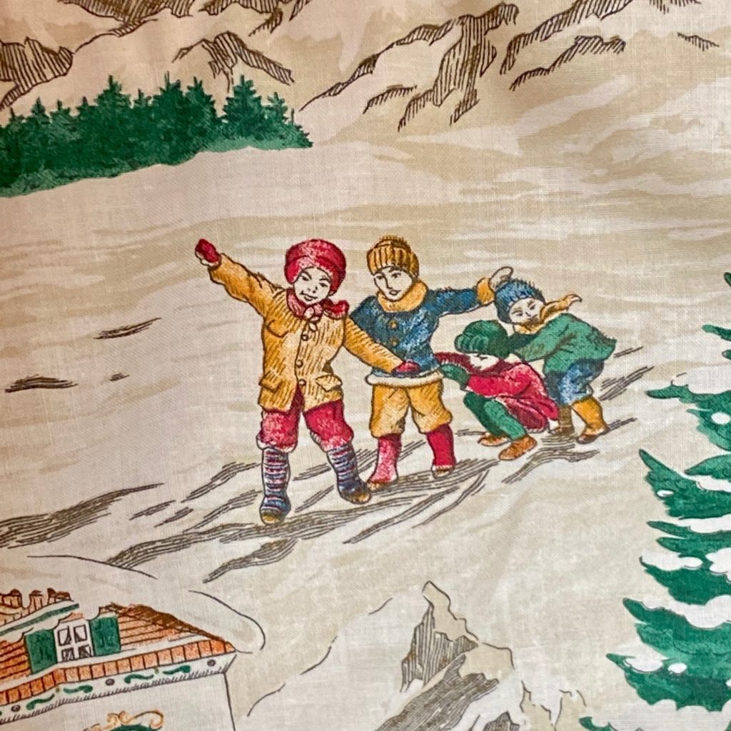 Patch Tissu SK2044 - Ski Montagne Vosges, Made In France, Vintage