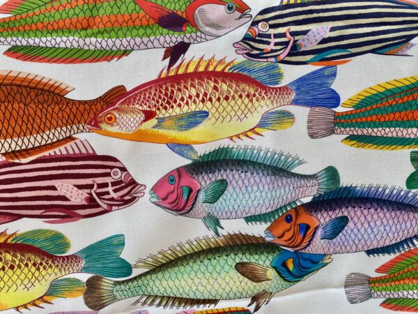 Tissu poissons multicolores -Tahiti