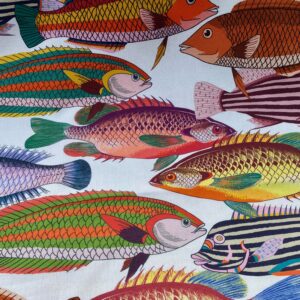 Tissu poissons multicolores -Tahiti – Image 3