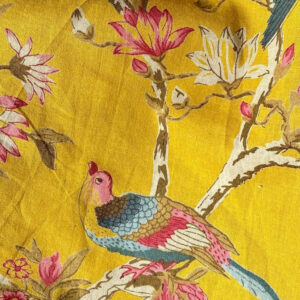 Tissu indienne jaune