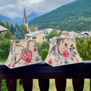 Abat-jour pagode 25 cm tissu Baroda, Casal - deux pièces disponibles