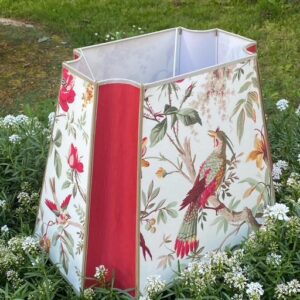 Tissu indienne oiseaux multicolores rouge et vert – Image 5